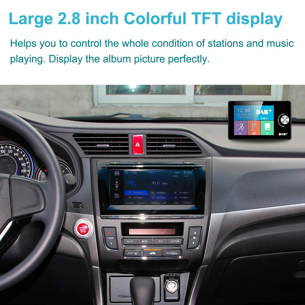 DAB+ Adapter Autoradio mit 2,8" LCD Display Bluetooth FM-Sender - Bild 7