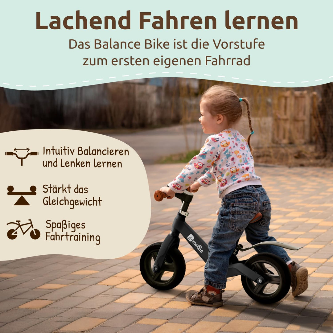 Laufrad Kinder ab 2 Jahre mit Klingel und Spritzschutz höhenverstellbar - Bild 4