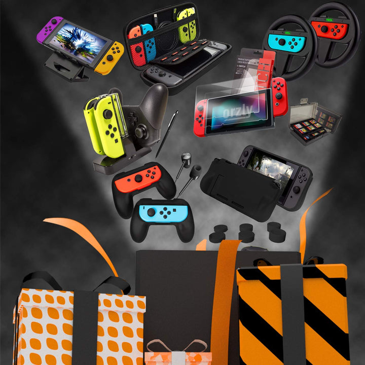 Nintendo Switch Zubehör-Set 15-in-1 mit Tasche, Ladestation &amp; Schutzfolie - Bild 9