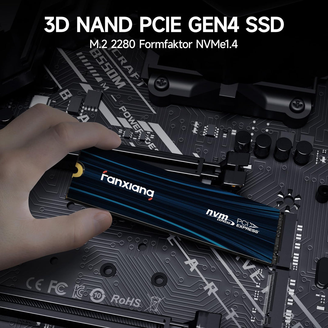 M.2 NVMe SSD PCIe 4.0 2TB bis 7100MB/s PS5-kompatibel - Bild 2