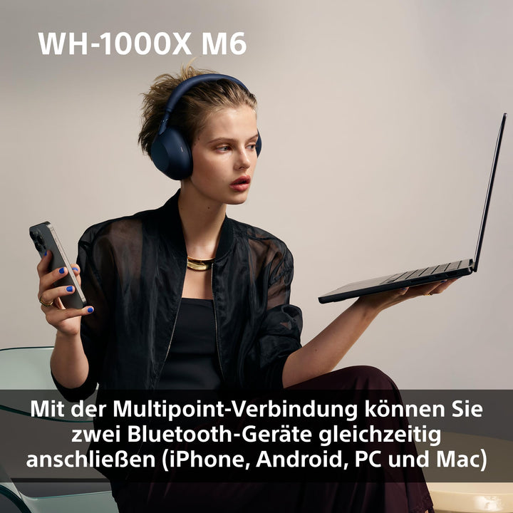 Noise Cancelling Kopfhörer kabellos Over-Ear 40h Akku Sand Pink - Bild 11