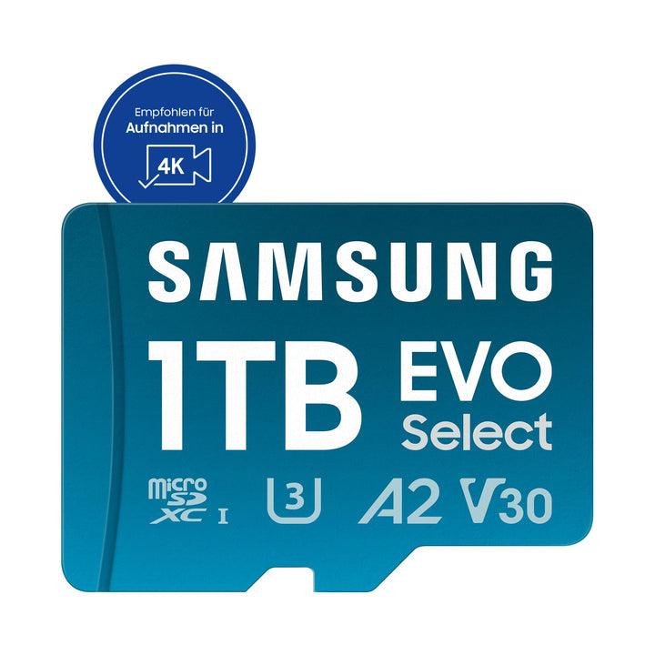microSD-Karte 1 TB UHS-I U3 4K UHD 160 MB/s mit SD-Adapter - Bild 2