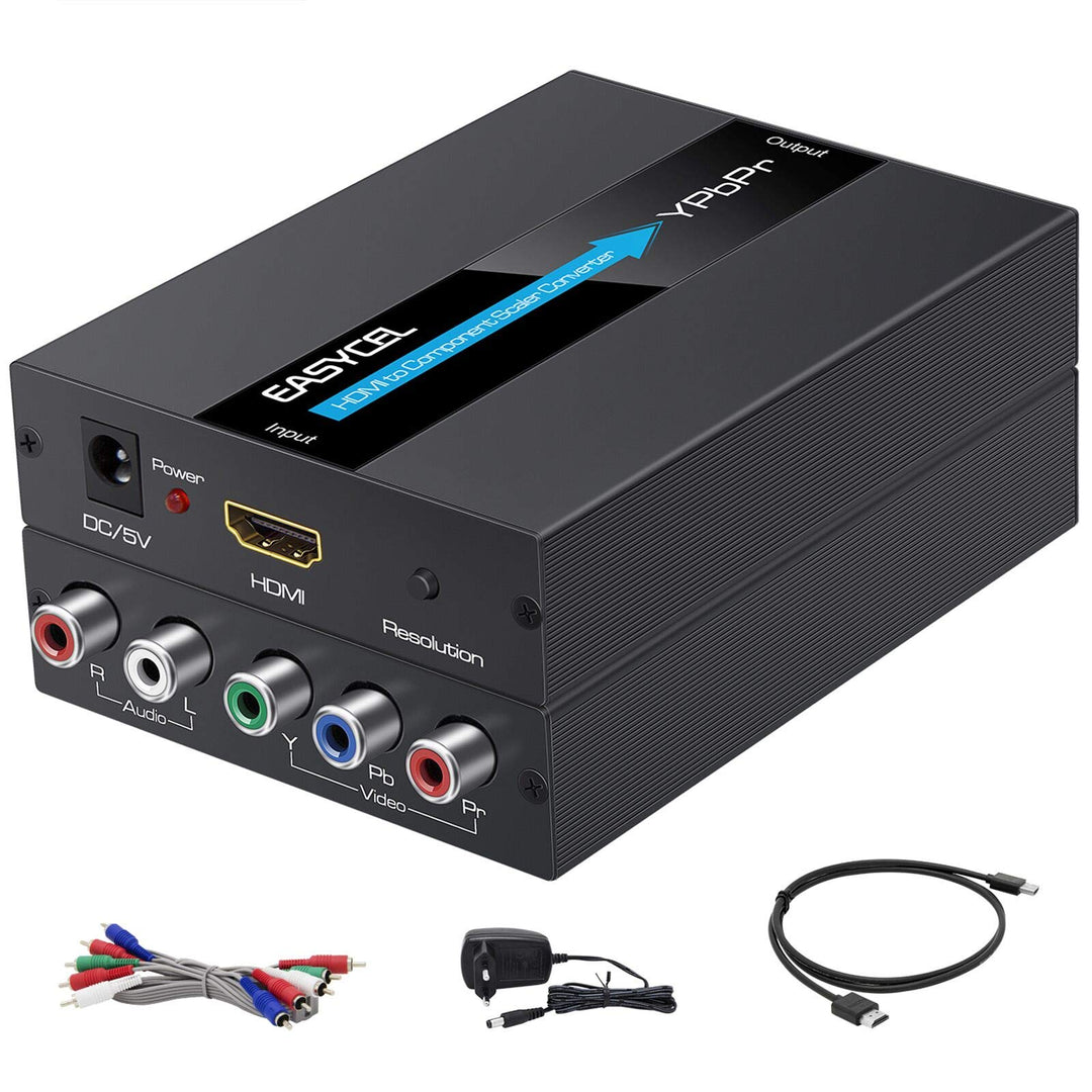 HDMI zu Component Konverter Scaler YPbPr Aluminium mit Kabel