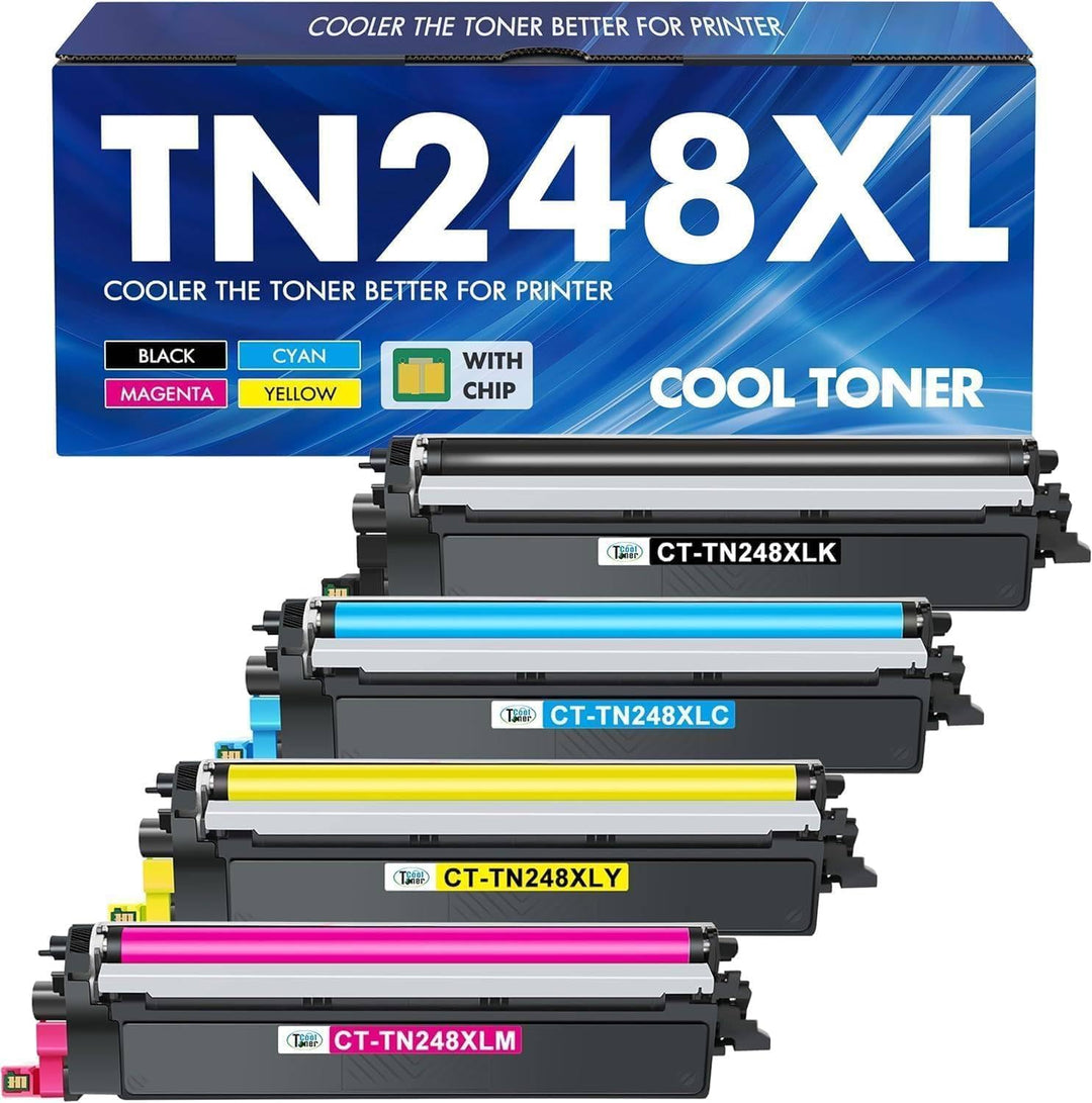 Toner-Set 4-Pack Schwarz/Cyan/Magenta/Gelb TN248XL mit Chip