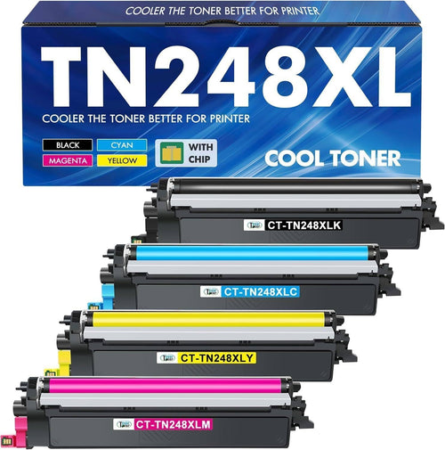 Toner-Set 4-Pack Schwarz/Cyan/Magenta/Gelb TN248XL mit Chip