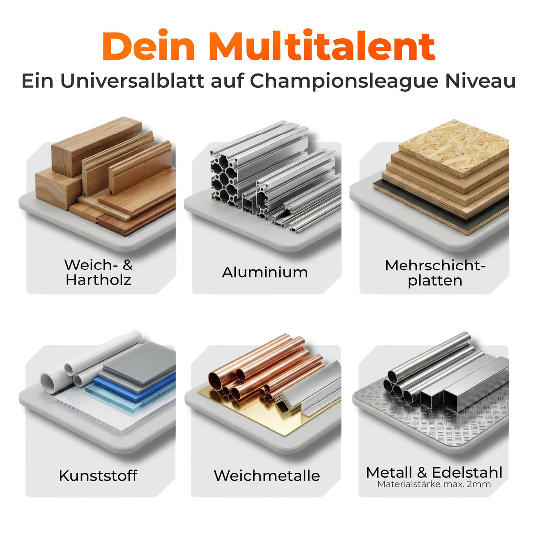 Kreissägeblatt 254x30 mm Multi-Material 80 Zähne Feinschnitt - Bild 5