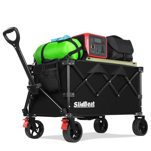 Bollerwagen faltbar 150 kg All-Terrain-Räder mit Bremsen 150 L