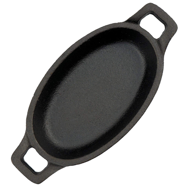 Gusseisen Servierpfännchen 6er-Set oval 20x9,5 cm eingebrannt - Bild 6