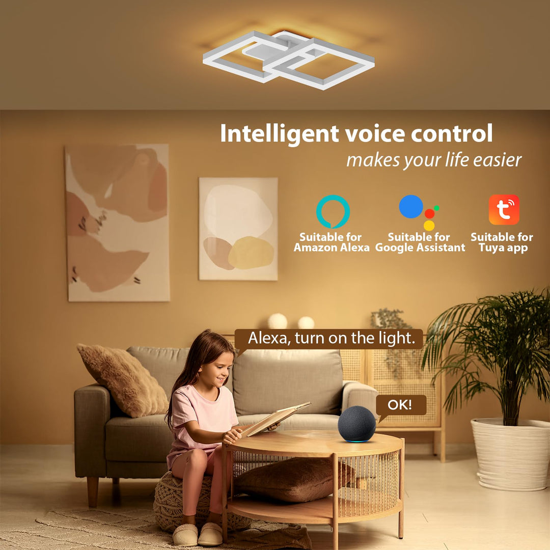 LED Deckenleuchte 40W dimmbar mit Fernbedienung &amp; App-Steuerung - Bild 2