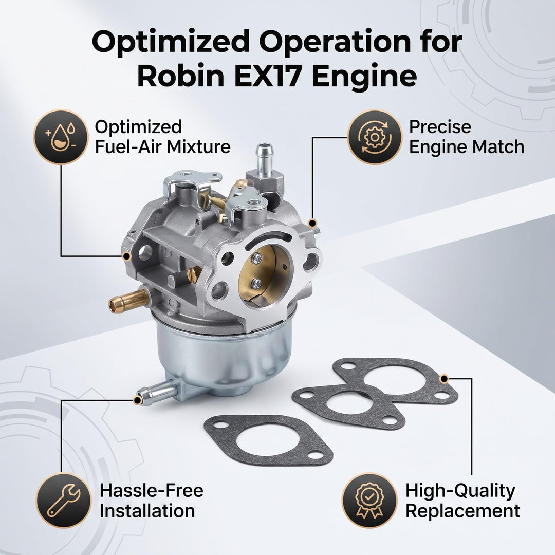 Vergaser für Robin EX17 Motor Metall Ersatzteil mit Dichtung - Bild 3