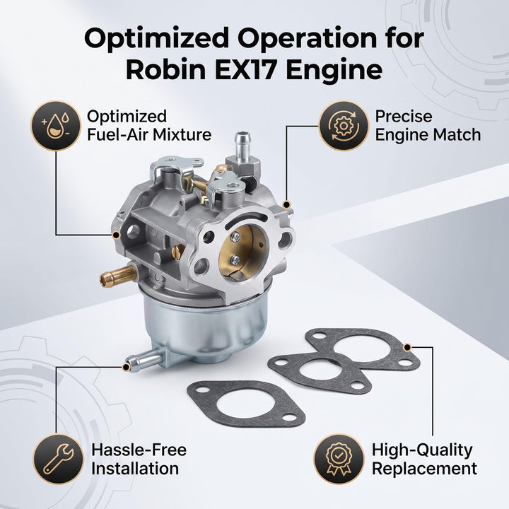 Vergaser für Robin EX17 Motor Metall Ersatzteil mit Dichtung - Bild 3