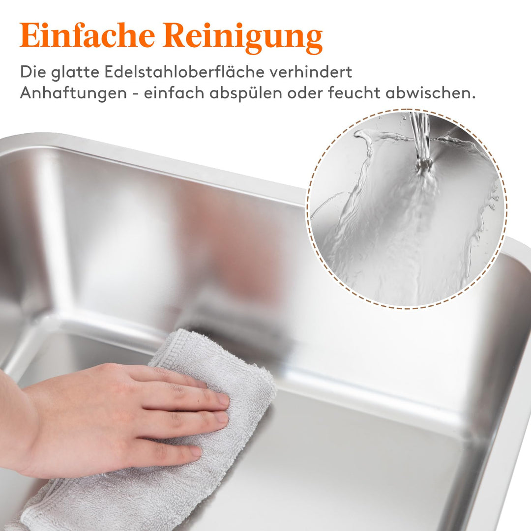 Katzentoilette Edelstahl offen 60x40x39cm bis 13,6kg mit Schaufel - Bild 6