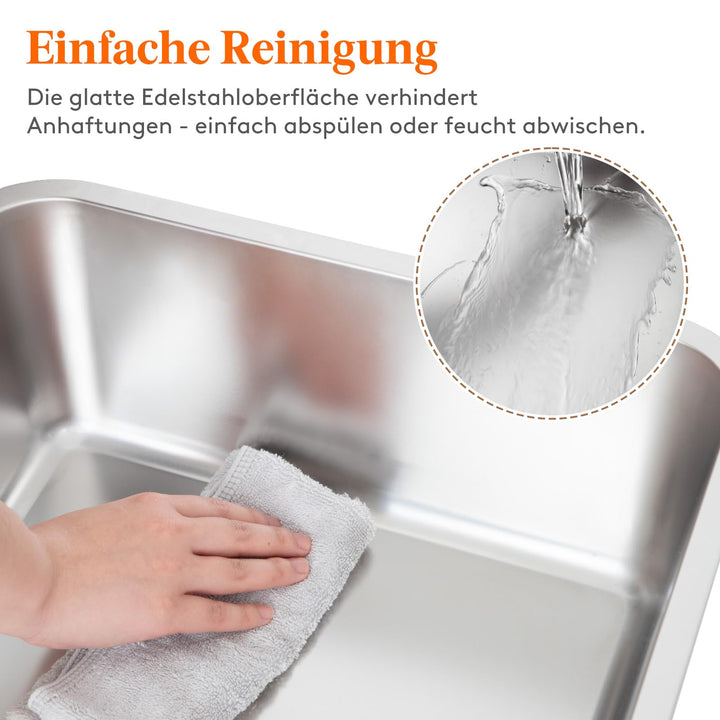 Katzentoilette Edelstahl offen 60x40x39cm bis 13,6kg mit Schaufel - Bild 6