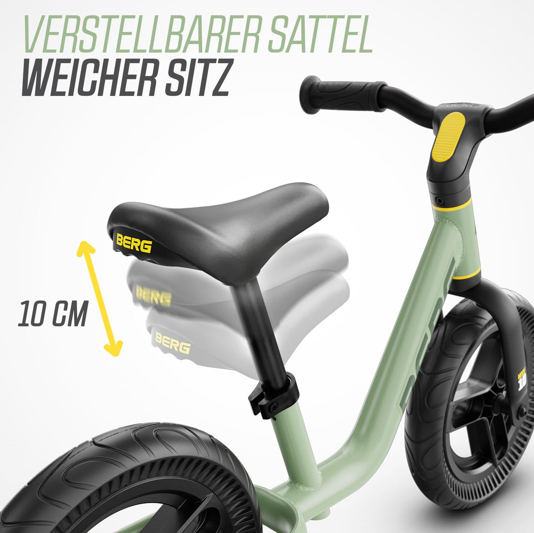 Laufrad 10 Zoll Kinder ab 2 Jahre leicht 2,7 kg Grün - Bild 6