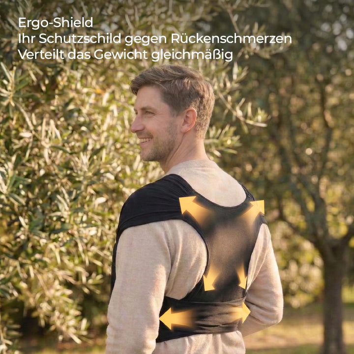 Ring Sling Tragetuch Schwarz für Neugeborene 3,6–15 kg - Bild 4