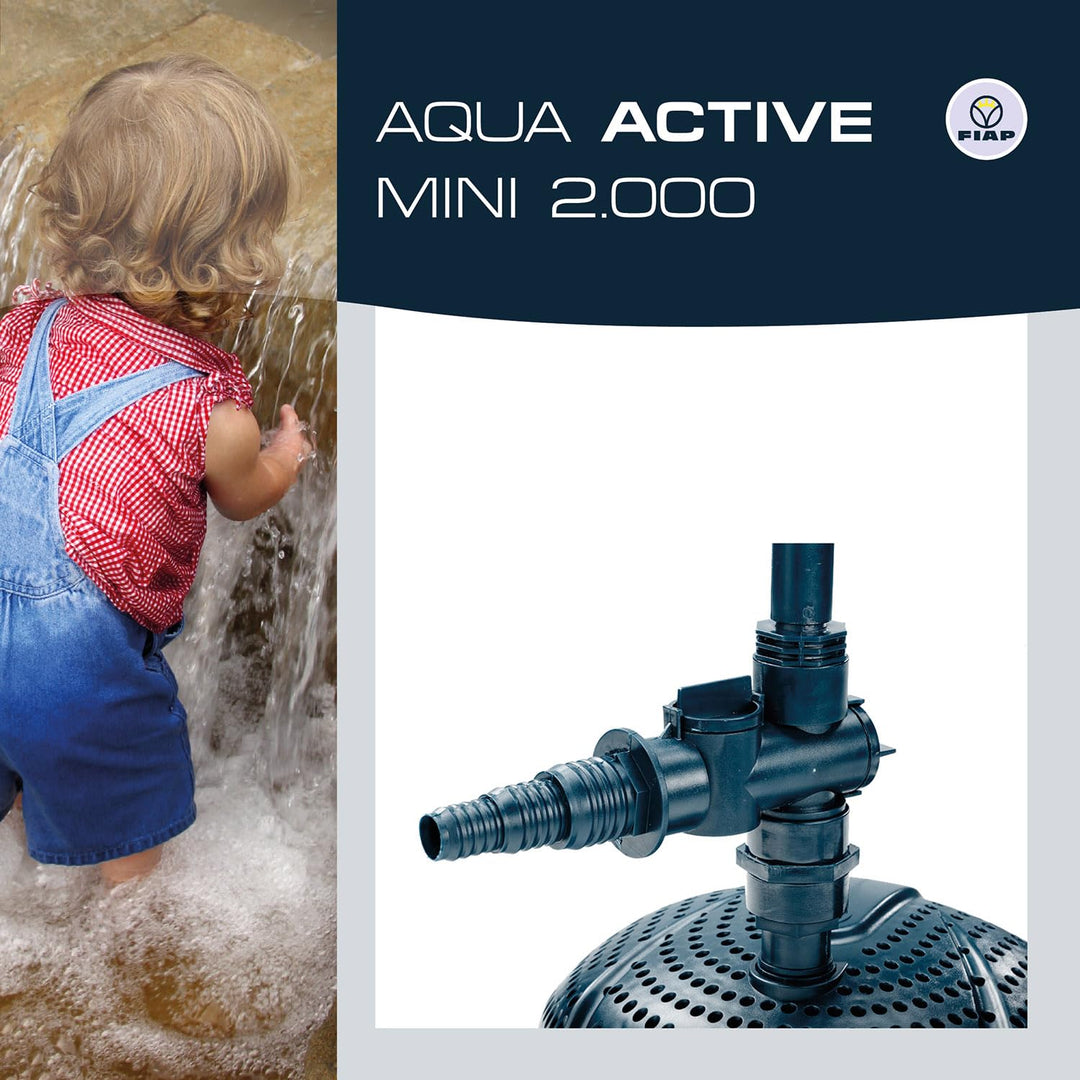 Wasserspielpumpe Set 2000 l/h mit Teleskoprohr und 3 Düsen - Bild 5