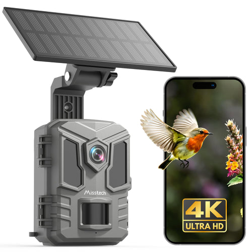Wildkamera Solar 4K 64MP mit App-Übertragung ohne Abo