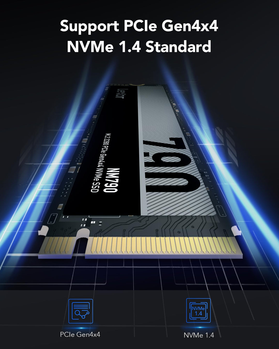 M.2 NVMe SSD 8TB PCIe Gen4 2280 fuer Gaming und Profis - Bild 3