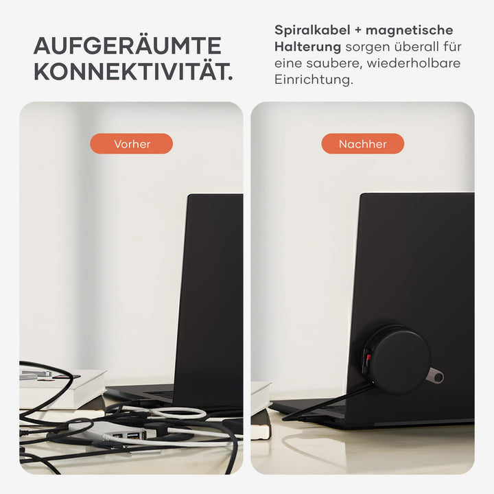 USB-C Hub 7-in-1 magnetisch 4K HDMI 100W PD für MacBook - Bild 3