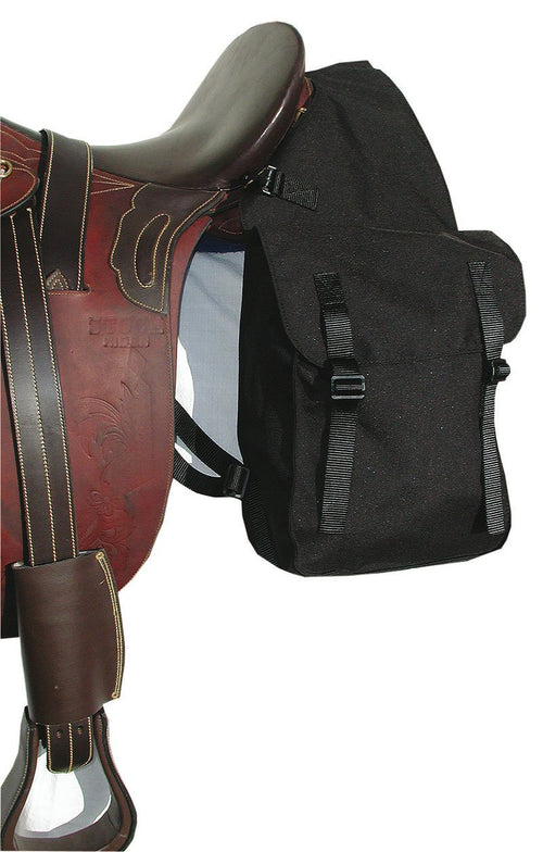 Satteltasche Pferd Cordura Doppelpacktasche schwarz 30x24x10 cm