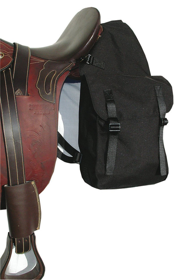 Satteltasche Pferd Cordura Doppelpacktasche schwarz 30x24x10 cm