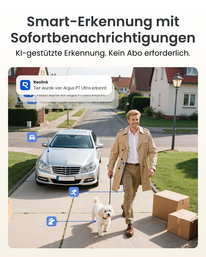 Solar-Überwachungskamera Aussen 4K 8MP WLAN 355° Schwenkbar - Bild 5