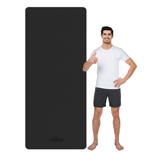 Yogamatte XXL 213x81 cm TPE 6mm rutschfest gelenkschonend