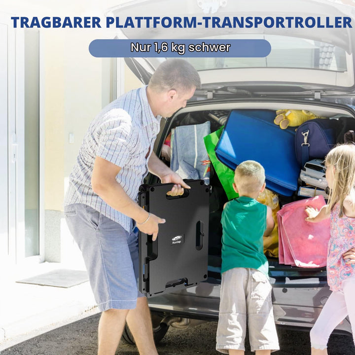 Transportroller Rollbrett 400 kg Tragkraft mit 360°-Rollen - Bild 5