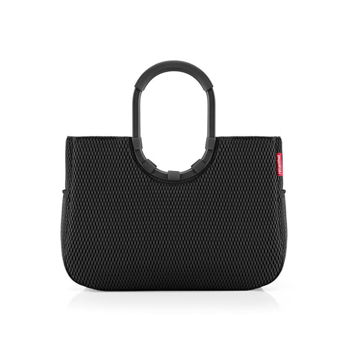 Einkaufstasche 25 L recyceltes Polyester mit Aluminium-Rundgriffen