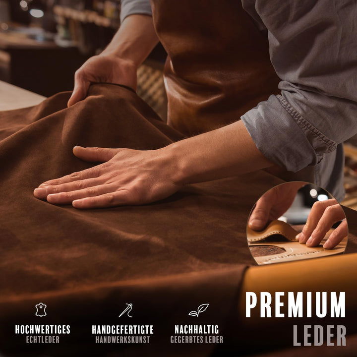 Reisetasche Echtleder XL Weekender Herren Damen braun handgefertigt - Bild 7