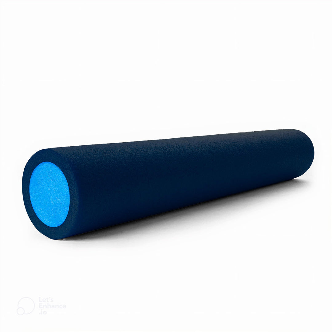Pilatesrolle Hartschaum 90 cm für Yoga Fitness Reha schwarz - Bild 7