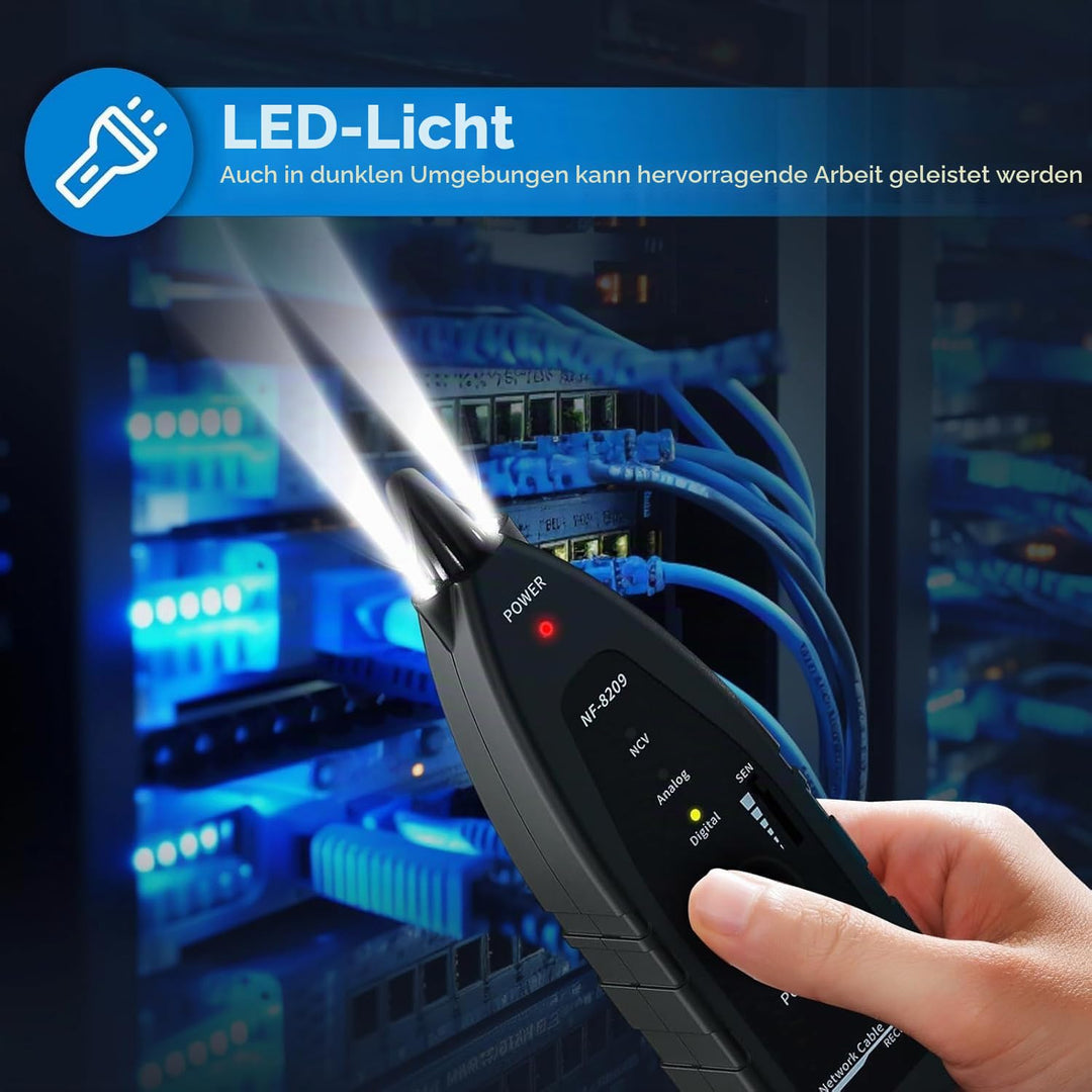Netzwerkkabel-Tester mit PoE-Prüfung LAN CAT5 CAT6 Längentest bis 200m - Bild 7