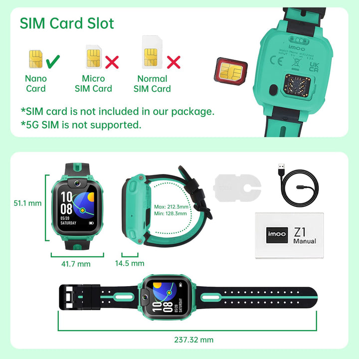 Kinder-Smartwatch mit GPS 4G Videoanruf IPX8 wasserdicht - Bild 5