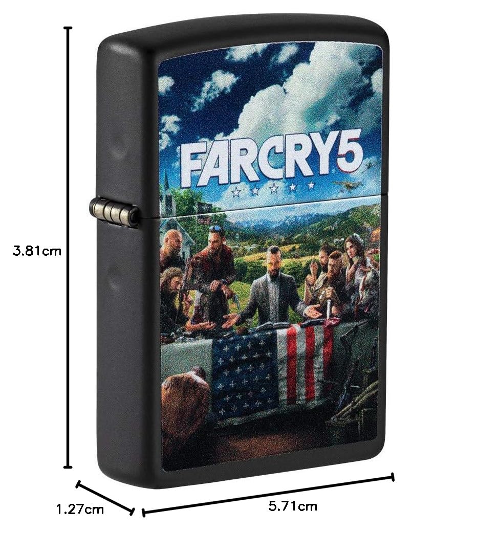 Sturmfeuerzeug Far Cry 5 Black Matte nachfüllbar in Geschenkbox - Bild 7