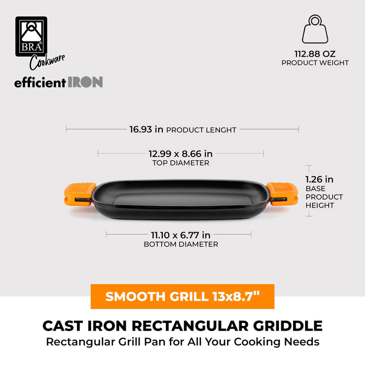 Grillpfanne rechteckig 35 cm Antihaft Induktion Backofen - Bild 3