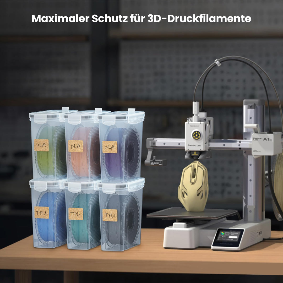 Filament Aufbewahrungsbox 4L wasserdicht 5er-Set mit Trockenmittel - Bild 7