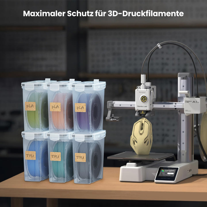 Filament Aufbewahrungsbox 4L wasser- und staubdicht 8er-Set mit Trockenmittel - Bild 7