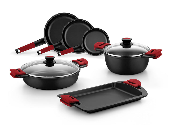 Grillplatte glatt Aluminiumguss 40 cm Induktion Antihaft - Bild 3