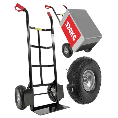 Sackkarre Schwerlast Stahl 320 kg Tragkraft PU-Vollgummireifen
