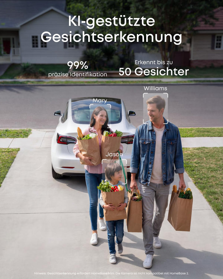 Überwachungskamera Set Aussen 2-Kamera Farbnachtsicht KI-Erkennung WLAN - Bild 7