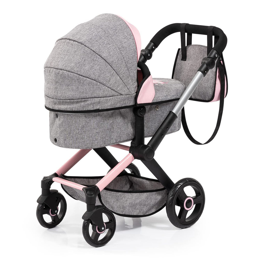 Puppenwagen 3-in-1 höhenverstellbar mit Tasche für Puppen bis 46 cm - Bild 4