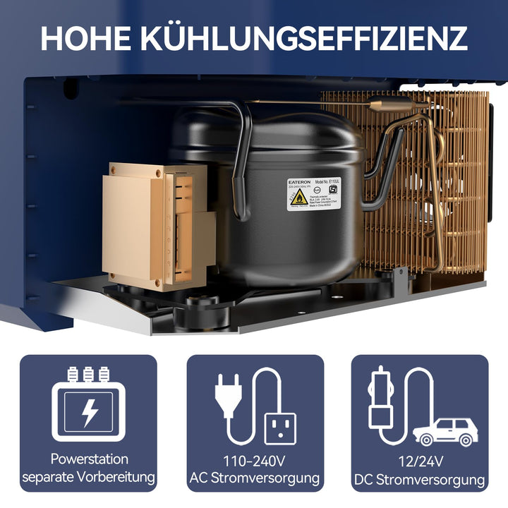 Kompressor-Kühlbox 30 L 12V/24V/230V mit Gefrierzone -18°C bis +15°C - Bild 5