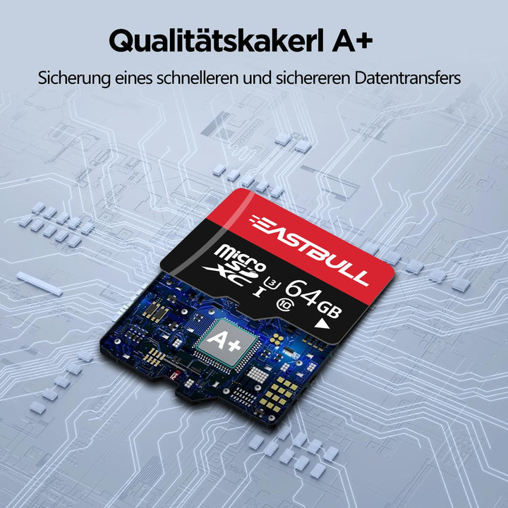 Micro SD Karte 64GB Set 3x microSDHC mit SD-Adapter U1 C10 V10 - Bild 8