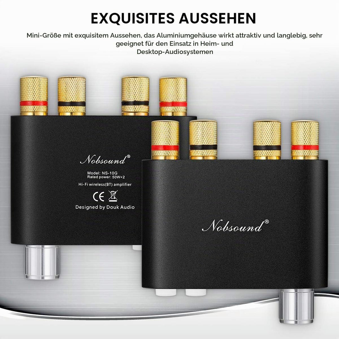 Mini Stereo Verstärker Bluetooth 5.0 50W+50W HiFi mit Netzteil - Bild 8