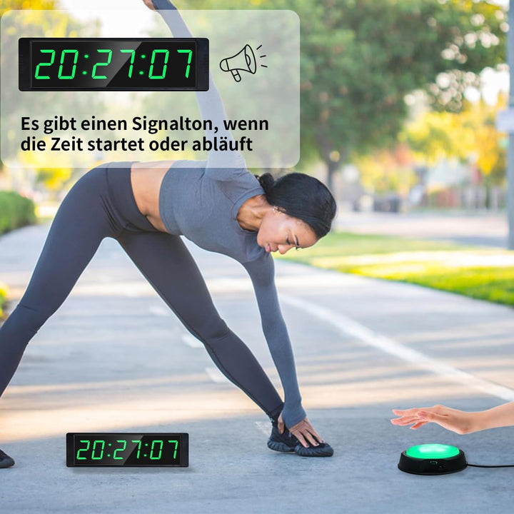 LED Countdown Timer Stoppuhr mit Fernbedienung Intervall 26cm - Bild 3