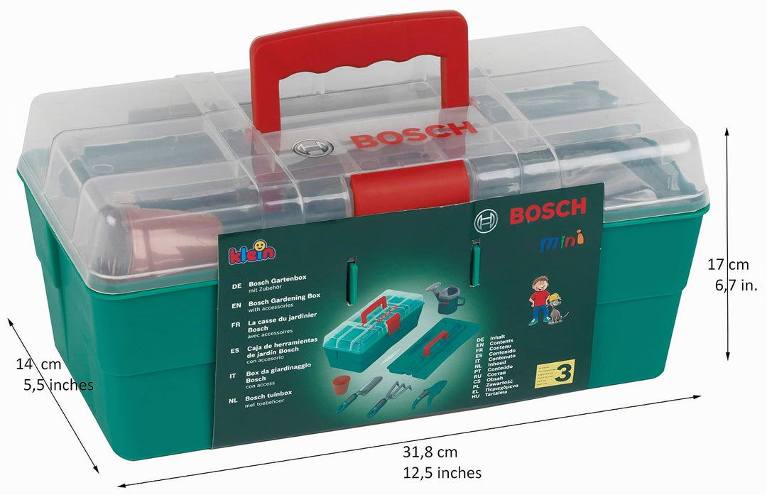 Kinder-Gartenset Box mit Werkzeug Giesskanne Schere ab 3 Jahren - Bild 3