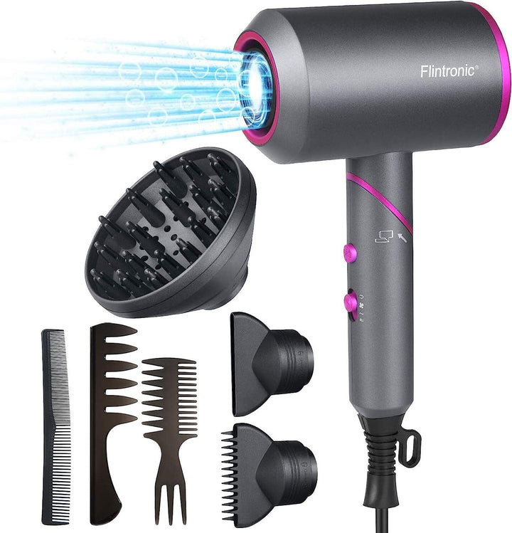 Haartrockner 2000W Ionen-Technologie AC-Motor mit Diffusor &amp; 2 Düsen