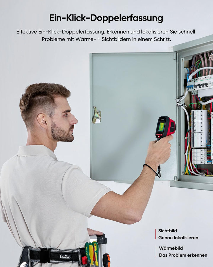 Wärmebildkamera 240x240 SuperIR mit Laserpointer 20Hz -20 bis 400°C - Bild 9