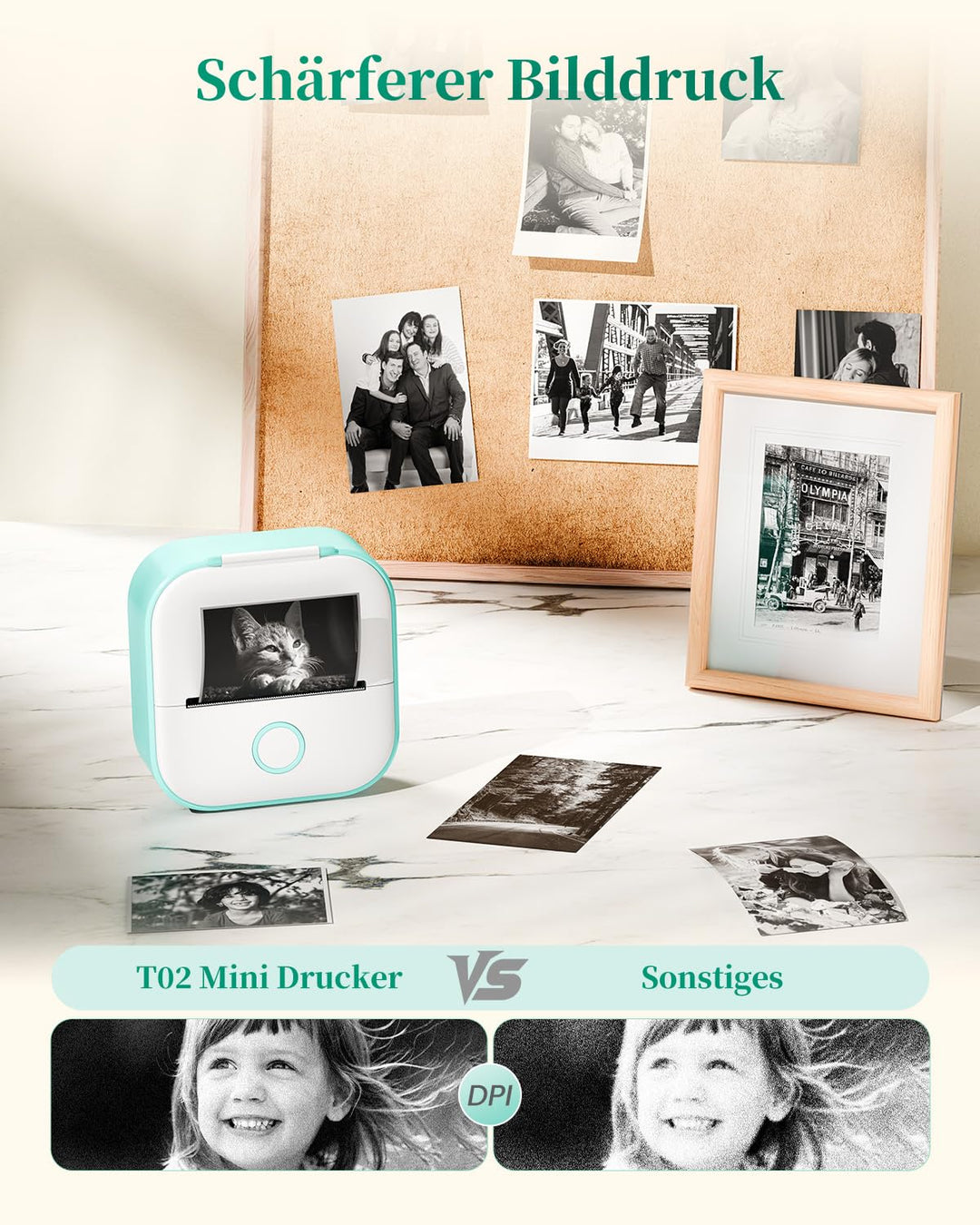 Thermodrucker Mini Tintenfrei Bluetooth für Smartphone Aufkleber - Bild 8