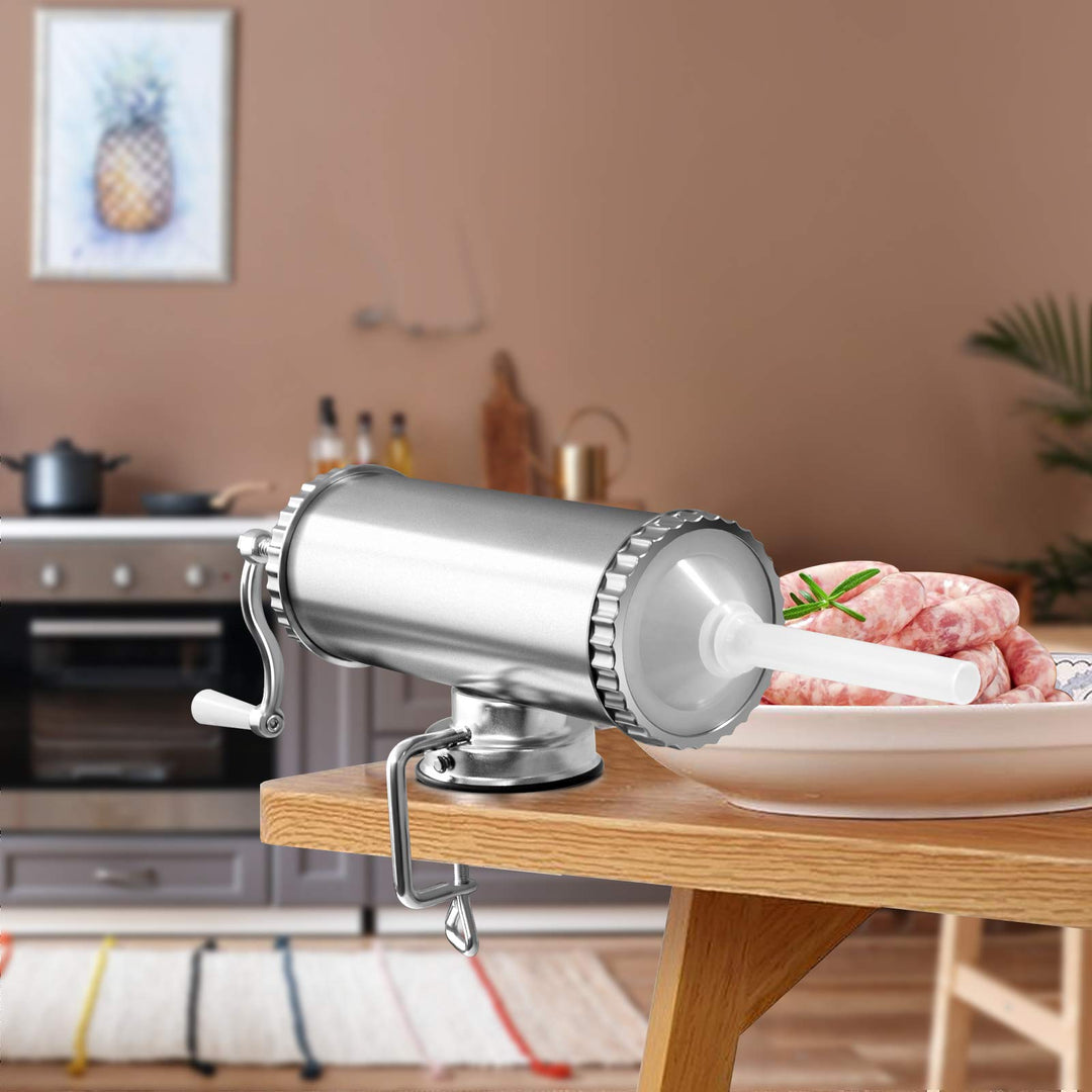 Wurstfüller Manuell 2,5 kg Alulegierung mit 3 Fülltüllen - Bild 8